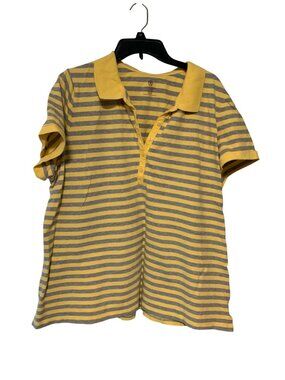 Vintage Y2K Covington Sport Womens Size 20 22W Classics Fit Henley Shirt Top 1/4